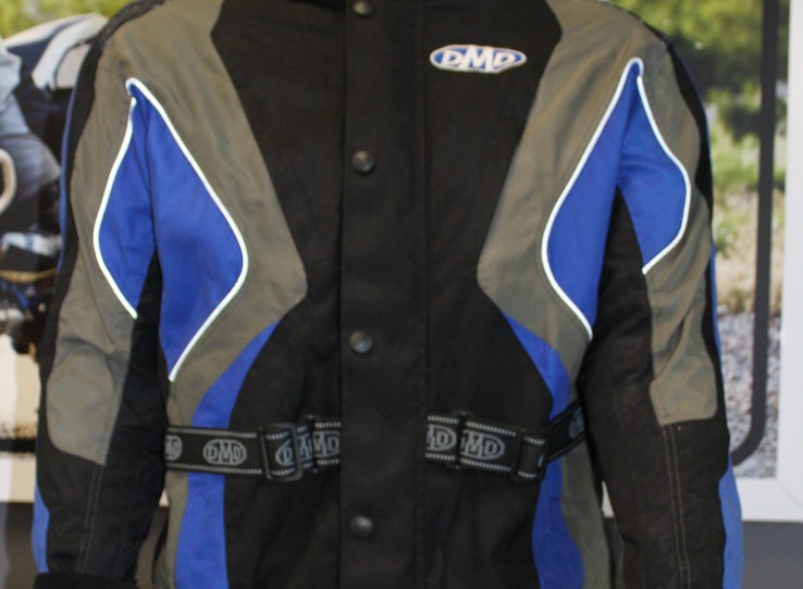 Black and blue DMD jacket