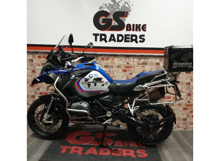 GSA 1200 2015 Racing Blue, FULL AKRAPOVIC EXHAUST SYSTEM, GEAR SHIFT ASSIST ,  BMW TOP BOX